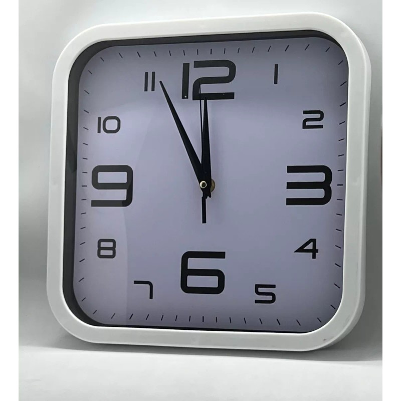 Argenmexwatch Reloj De Pared Clasico Silencioso Cuadrado Vintage