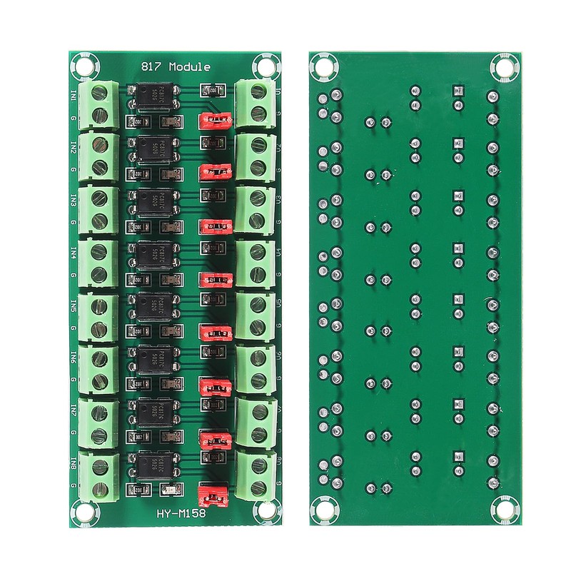 2pcs 8 Channel PC817 Optocoupler Isolation Board 8CH Optocoupler 3.6-30V