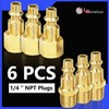 LE LEMATEC 15-PC Air Compressor Hose Fitting Kit - 1/4"