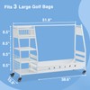 Lauren&Harold 3 Golf Bag Organizer Garage Storage, Golf Storage Rack