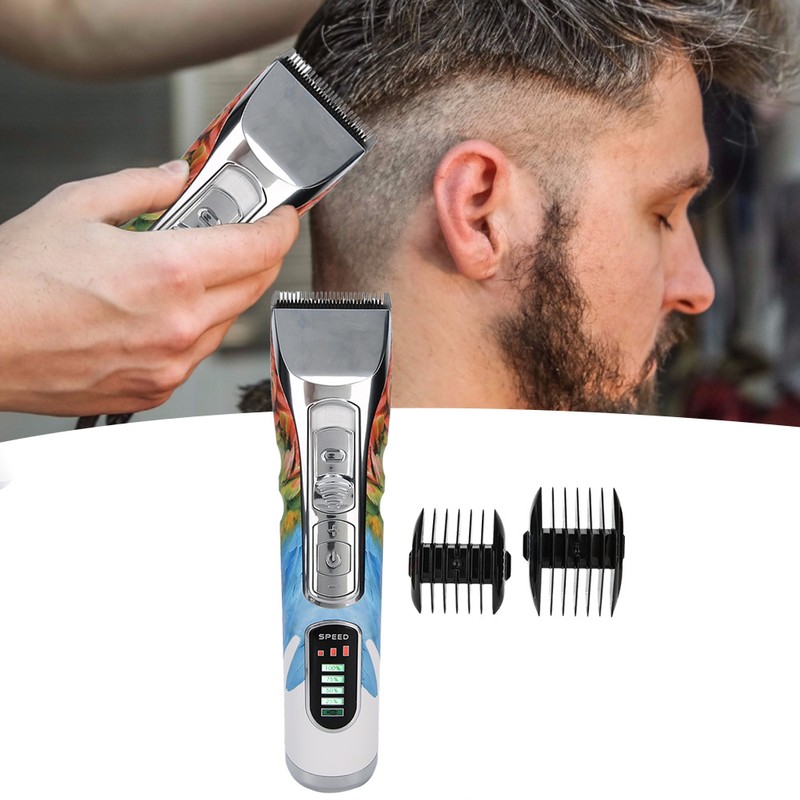 Professional Electric Hair Clipper Rechargeable Adjustment Hair Trimmer Haircutting Machine