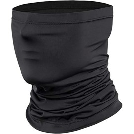 Unbranded FACE MASK Bandana Neck Gaiter Headband Scarf Reusable Breathable UV Sun Shield - Black, 1 Pack