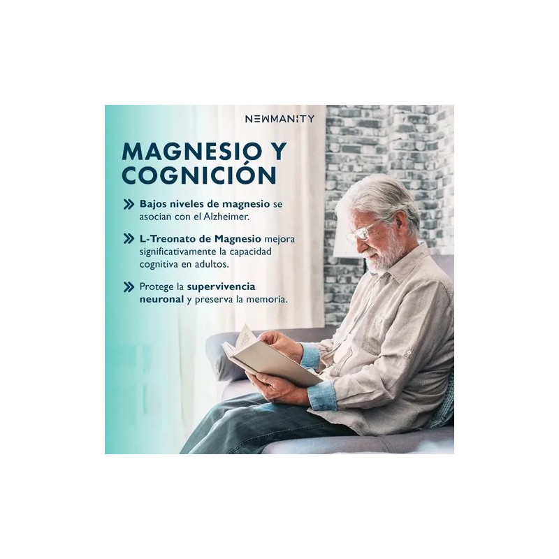 Suplemento en cápsula Newmanity Magnesio de BrainMAG x 667mg