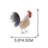 Rhinestone Rooster Brooches for Women Men Cute Rooster Animal Lapel