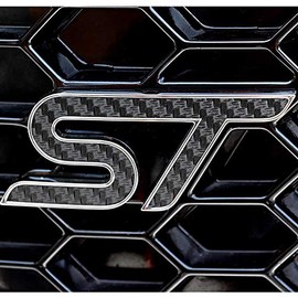 BocaDecals ST Emblem Insert Decals - Set of 2 - Compatible with and Fits Ford Edge ST 2019 & Newer (Black)