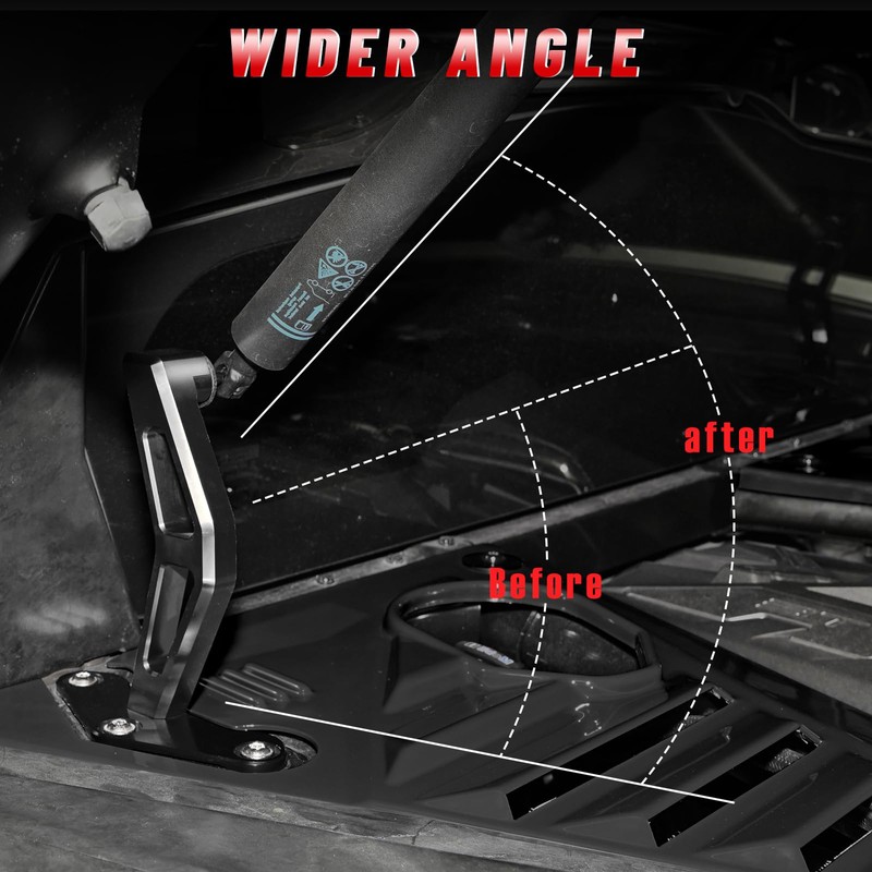 Bracingo Rear Trunk Support Rod Base fit for Corvette C8