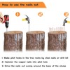 25 Pcs Copper Nails Kit to Killing Trees,Includes 23PCS 3.5