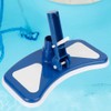 Pool Vacuum Head Brush, 12'' Swimming Pool Curved Blue and