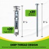 Self Drilling Ez Drywall Toggle Anchor Kit, Heavy Duty #8