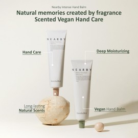 hersteller Nearby Intense Hand Balm 50ml, 1.7 Fl Oz Deep Moisturizing Hydrating Non Sticky Vegan Butter Complex Scented Cream Hand Care Before Sunrise Greenery Woody Scent