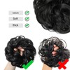 TRHDFW Messy Bun Hair Piece for Women,Curly Wavy Hair Scrunchies