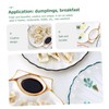 COLLBATH 1pc Dumpling Seasoning Dish Ceramics Snack Saucer Sauce Plate
