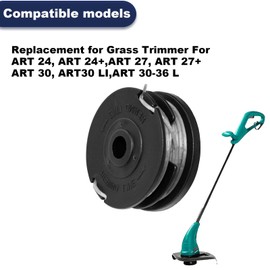 ODASHEN 4 Pack Strimmer Trimmer Cutting Spool Line Replacement For Bosch ART 24 27 30 30-36 LI, Brushcutter Wire 20ft, Strimmer Spool for Bosch, No.F016800351
