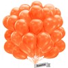 Organic Balloons Orange [Pack of 50] • Made in EU