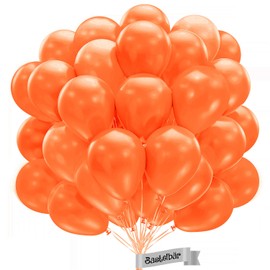 Organic Balloons Orange [Pack of 50] • Made in EU • Certified Sustainable Balloons • 100% Natural Latex • Climate Neutral Manufactured • Diameter 34 cm Helium Balloons Orange Balloons Birthday