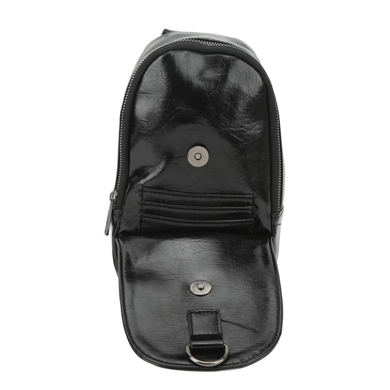 PU Leather Sling Bag Single Strap Shoulder Bag for Outdoor