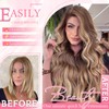 Clip in Hair Extensions Real Human Hair, Seamless Balayage Human