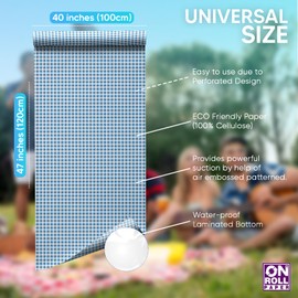 On Roll Paper Label 30 Pack Checkered Tablecloth | Disposable Plastic Table Cloth for Rectangle Table | Waterproof “40 X 47” Premium Tablecloth for Picnic, Camping, Party – Mix