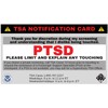 PTSD TSA Notification Wallet Air Travel Card - Quantity (1)