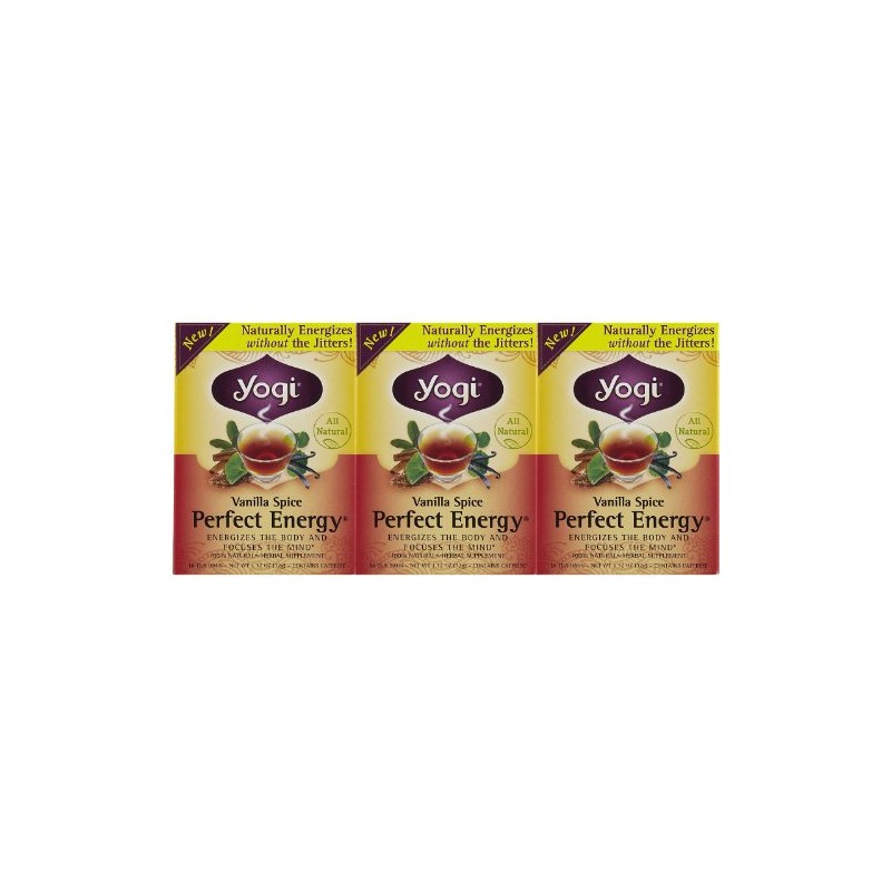 Yogi Tea Vanilla Spice Perfect Energy Tea Bags - 16