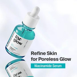 GANGNAM GLOW Sérum De Niacinamida B3 Sérum Coreano Minimizador De Poros Con Glutatión Para El Rostro Vitamina B3 Y Multipéptidos Para El Rostro Sérum Facial Iluminador Para Manchas Oscuras Cui