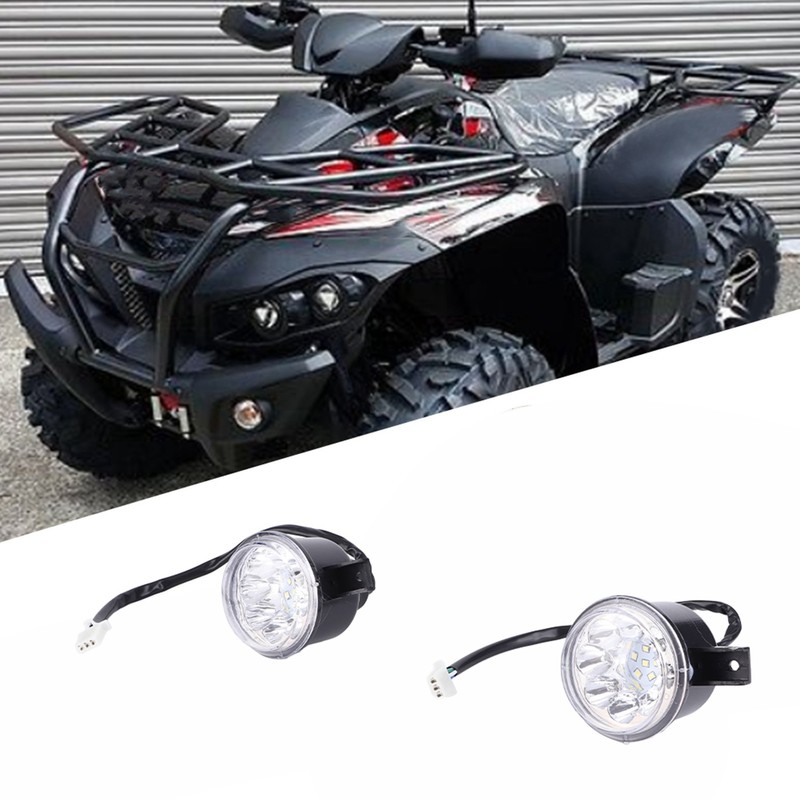 2pcs 12V LED Left Right HeadLight Lamp Fit for Bull