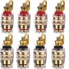 RUNCCI-YUN 8PCS Speaker Terminal Binding Post Banana Plug Socket Connector