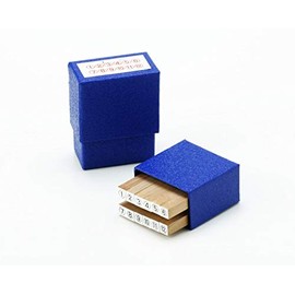 Rubber Stamp 1-12 with Round Frame Stamp Set Fuji Stamp Rubber Stamp (Yoshini)