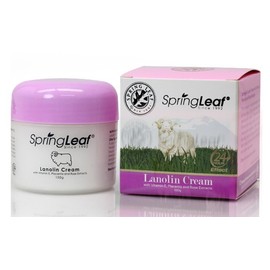 Spring Leaf Lanolin Cream with Vitamin E, Placenta and Rose Extracts 100g