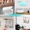 Grey Paper Towel Holder Under Cabinet Wall Mount