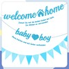 Benvenuto a casa, decorazione per bambini, 34 pezzi, blu, Welcome
