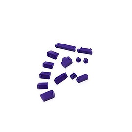 16 Pack Dust Plugs Set, Anti Dust Interface Caps Silicon Port Protection Covers for Laptop/Phone/PC, Purple
