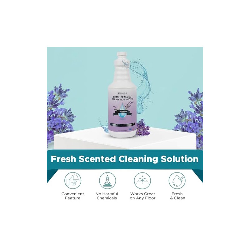 Steam & Go Demineralized Water for Steam Cleaner - PVC-Free