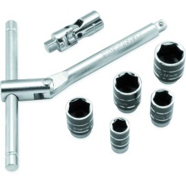 BikeMaster 1/4in Drive Compact Sliding and Folding T-Handle Set