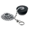 Kakudai Bath Rubber Stopper with Chain Upper Edge 28mm Lower