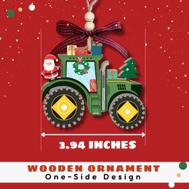 Tractor Ornaments - Tractor Christmas Ornament - Tractor Ornaments for Christmas Tree, Tractor Xmas Ornaments - Tractor Gifts, Tractor Themed Gifts - Tractor Ornaments - Wood Christmas Ornaments 2024