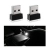 Sylvil 2 PCS USB LED Car Interior Atmosphere Lamp, Portable