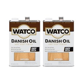 Rust-Oleum Watco 65731-2PK Danish Oil Wood Finish, Gallon, Natural, 2 Pack