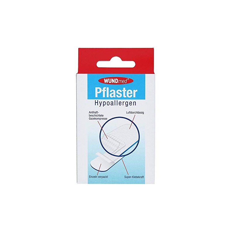 3x 10 (30) Plasters for SENSITIVE Skin - Wundmed- Medium