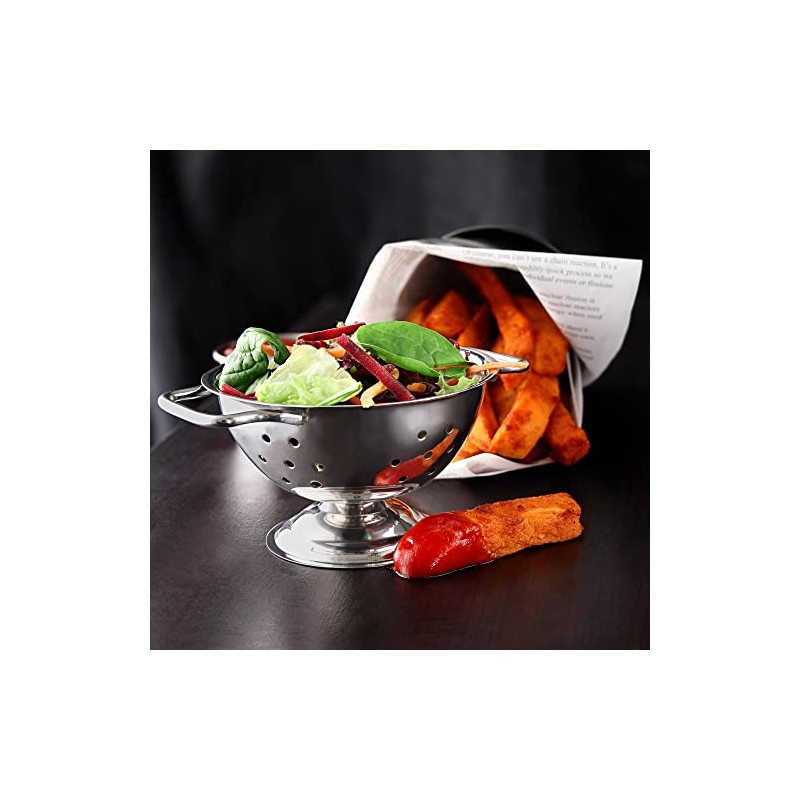 Stainless Steel Mini Colander 10cm - Food Presentation Ideas, Food
