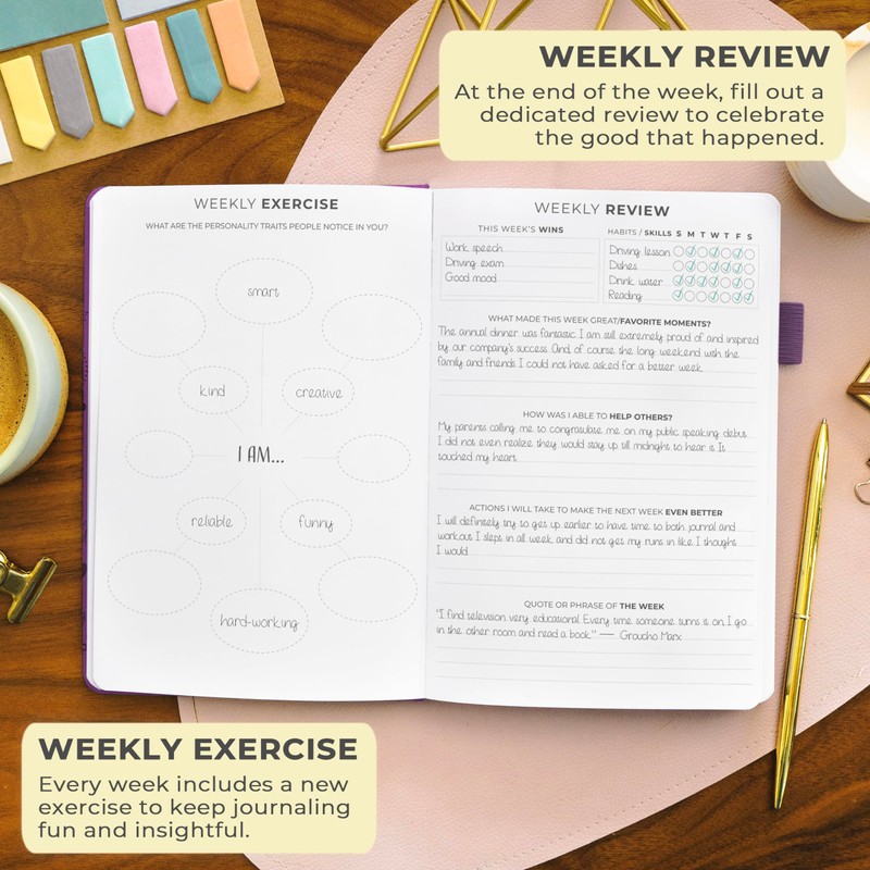 Clever Fox Gratitude Journal – Happiness, Positivity & Affirmation Daily