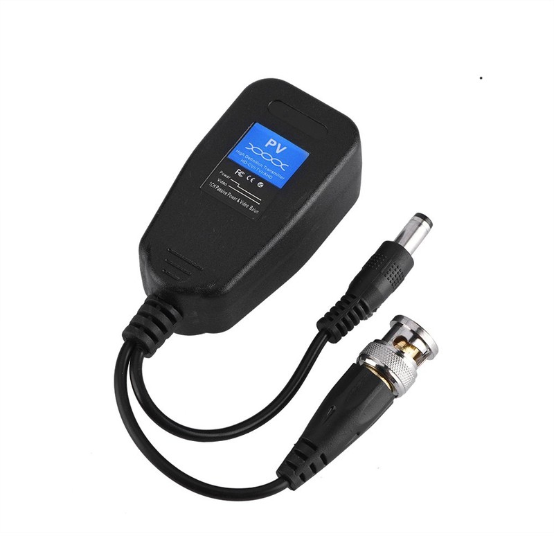 Fosa 2 piezas HD-CVI/TVI/AHD Video pasivo Balun CCTV Coaxial BNC