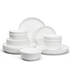 Sweese Plates and Bowls Sets,18 Pieces Modern Porcelain Dinnerware Set