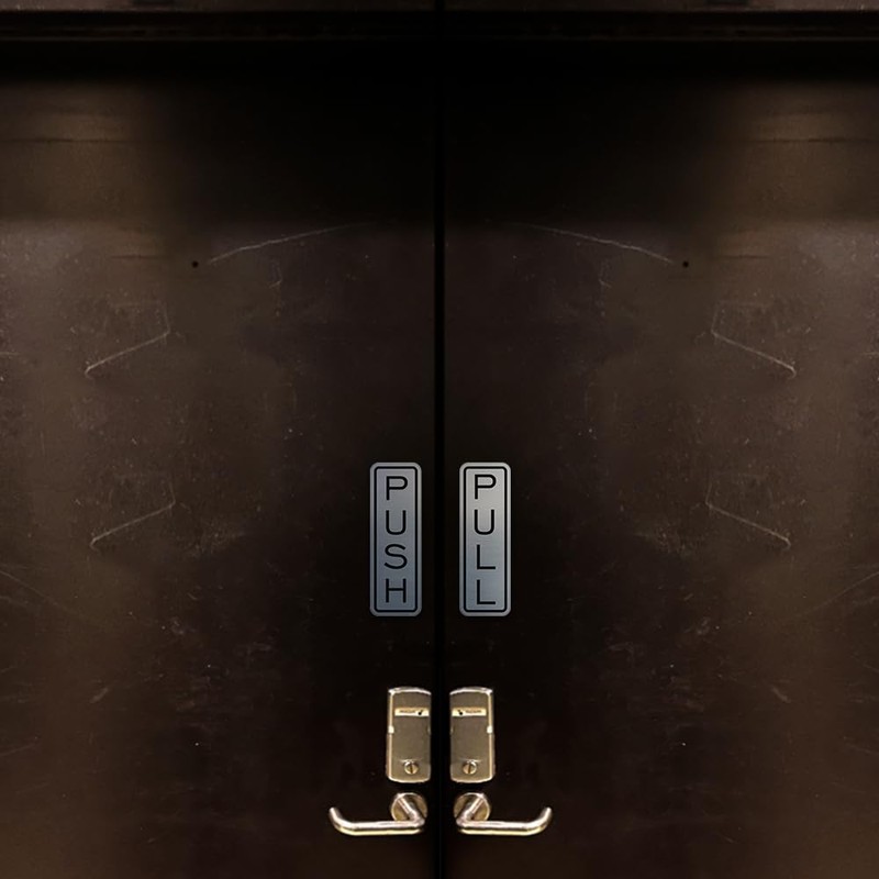 All Quality Classic Vertical Push Pull Door Signs - Great