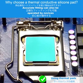 Thermal Pad 100x100mm 1mm, 12.8 W/mK Highly Efficient Thermal Conductivity,Heat Resistant Silicone Thermal Pads for Laptop Heatsink CPU GPU SSD IC LED Cooler