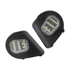 X AUTOHAUX Turn Signal Light for Dodge for Ram 1500 2500 3500 4500 5500 68087238AA 68302824AA Car Rear View Mirror Light LED Side Marker Puddle Light Lamps Assembly White Light 2pcs