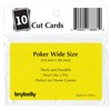 Brybelly Lot of 10 Poker Size Cut Cards (Yellow)