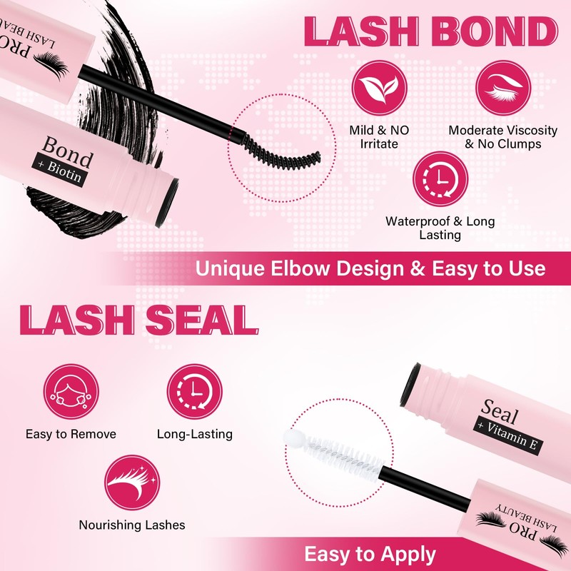 Pro DIY Eyelash Extension Kit, Individual Eyelash Kit with 200