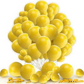 Yellow Balloons 15 Pcs 12 Inch Lemon Balloons for Kids Yellow Sunshine Honeybee Popcorn Theme Birthday Party Baby Shower Anniversary Carnival Decorations