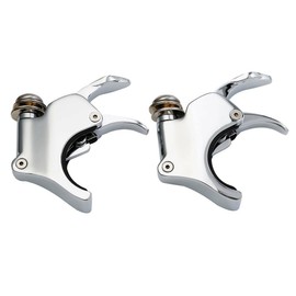 TCMT Chrome 41mm Windshield Screen Clamps Fits For Harley Softail Custom 1988-2010 Softail Standard 1999-2007 Night Train 1999-2009 Dyna Wide Glide 1993-2005 Wide Glide 2004-2005